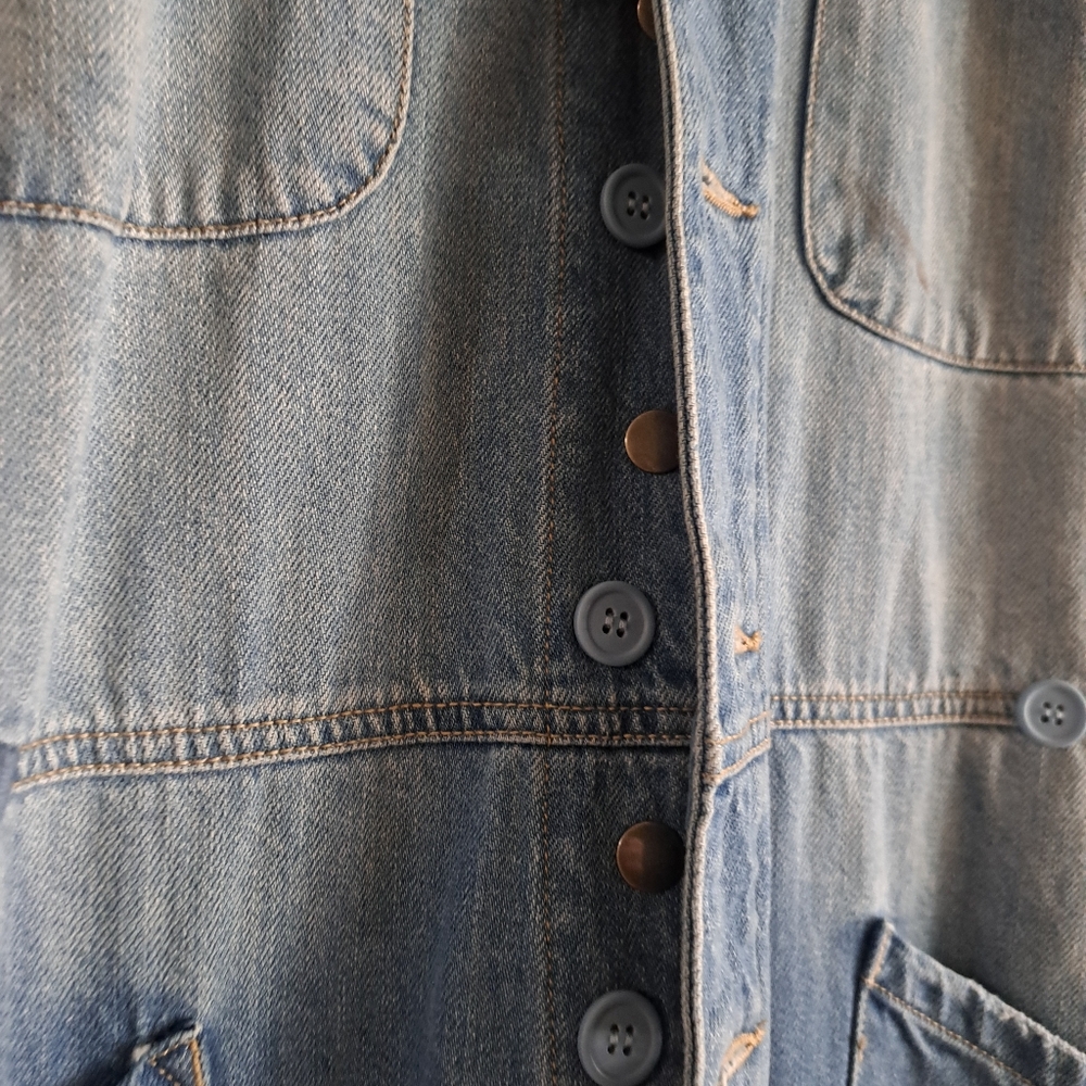 Pistola NWOT(from Revolve)Blue Denim Jumpsuit with Distressed Details - Picture 4 of 8